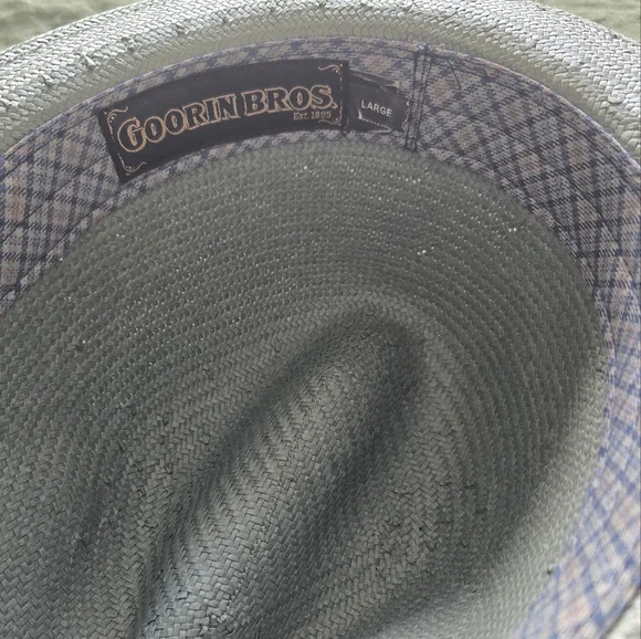 Goorin Bros Grey Straw Fedora - Picture 3 of 5